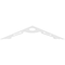 Ekena Millwork Pitch Cena Architectural Grade PVC Gable Pediment, 36"W x 7 1/2"H x 1"P (5/12) GPP036X008X100CEN - alternate 4
